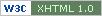 W3C XHTML 1.0